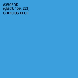 #3B9FDD - Curious Blue Color Image