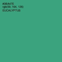 #3BA47E - Eucalyptus Color Image