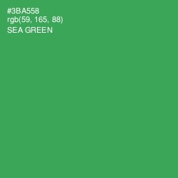 #3BA558 - Sea Green Color Image