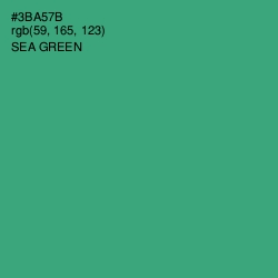 #3BA57B - Sea Green Color Image