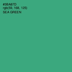 #3BA87D - Sea Green Color Image