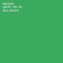 #3BA95E - Sea Green Color Image