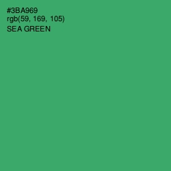 #3BA969 - Sea Green Color Image