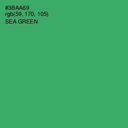 #3BAA69 - Sea Green Color Image