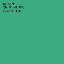 #3BAA7F - Eucalyptus Color Image