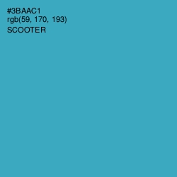 #3BAAC1 - Scooter Color Image