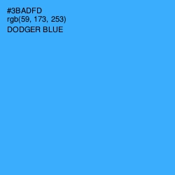 #3BADFD - Dodger Blue Color Image