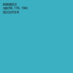 #3BB0C2 - Scooter Color Image