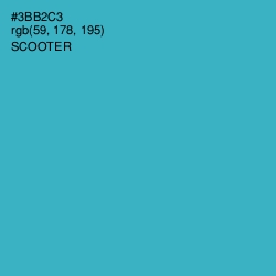 #3BB2C3 - Scooter Color Image