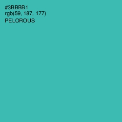 #3BBBB1 - Pelorous Color Image