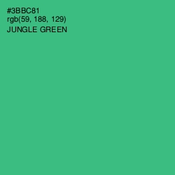 #3BBC81 - Jungle Green Color Image