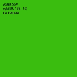 #3BBD0F - La Palma Color Image