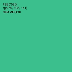 #3BC08D - Shamrock Color Image