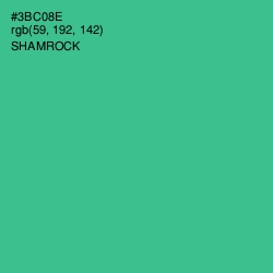 #3BC08E - Shamrock Color Image