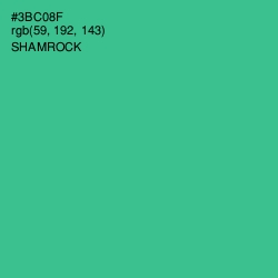 #3BC08F - Shamrock Color Image