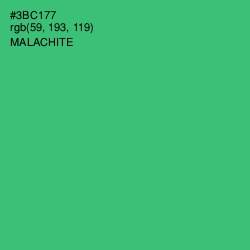 #3BC177 - Malachite Color Image