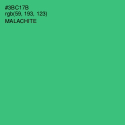 #3BC17B - Malachite Color Image