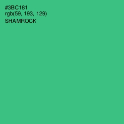 #3BC181 - Shamrock Color Image