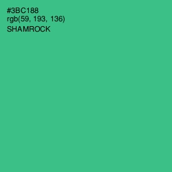 #3BC188 - Shamrock Color Image