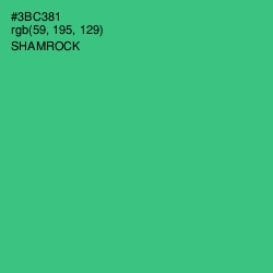 #3BC381 - Shamrock Color Image