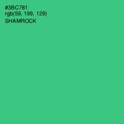 #3BC781 - Shamrock Color Image