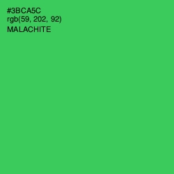 #3BCA5C - Malachite Color Image
