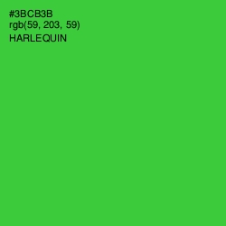 #3BCB3B - Harlequin Color Image