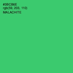 #3BCB6E - Malachite Color Image