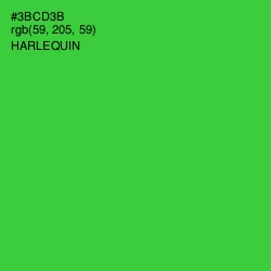 #3BCD3B - Harlequin Color Image