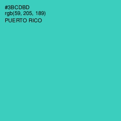 #3BCDBD - Puerto Rico Color Image