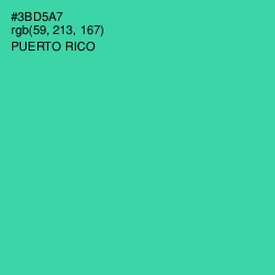 #3BD5A7 - Puerto Rico Color Image
