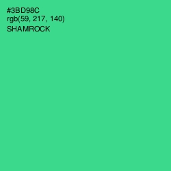 #3BD98C - Shamrock Color Image