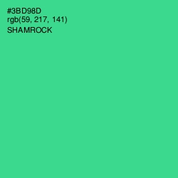 #3BD98D - Shamrock Color Image