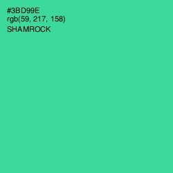 #3BD99E - Shamrock Color Image