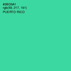 #3BD9A1 - Puerto Rico Color Image