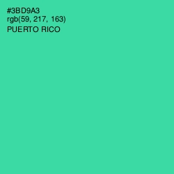 #3BD9A3 - Puerto Rico Color Image