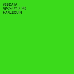 #3BDA1A - Harlequin Color Image