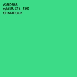 #3BDB88 - Shamrock Color Image