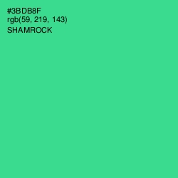 #3BDB8F - Shamrock Color Image