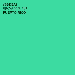 #3BDBA1 - Puerto Rico Color Image