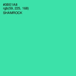 #3BE1A8 - Shamrock Color Image