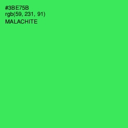 #3BE75B - Malachite Color Image