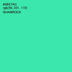 #3BE7AC - Shamrock Color Image
