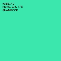 #3BE7AD - Shamrock Color Image