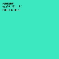 #3BE8BF - Puerto Rico Color Image