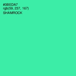 #3BEDA7 - Shamrock Color Image