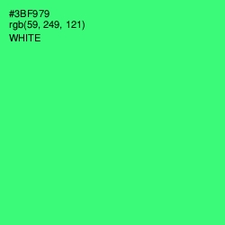 #3BF979 - Spring Green Color Image