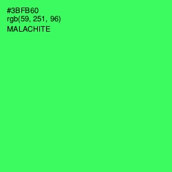 #3BFB60 - Malachite Color Image