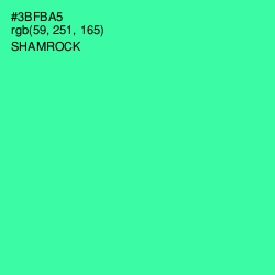 #3BFBA5 - Shamrock Color Image