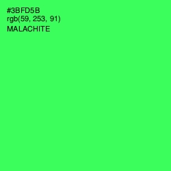 #3BFD5B - Malachite Color Image